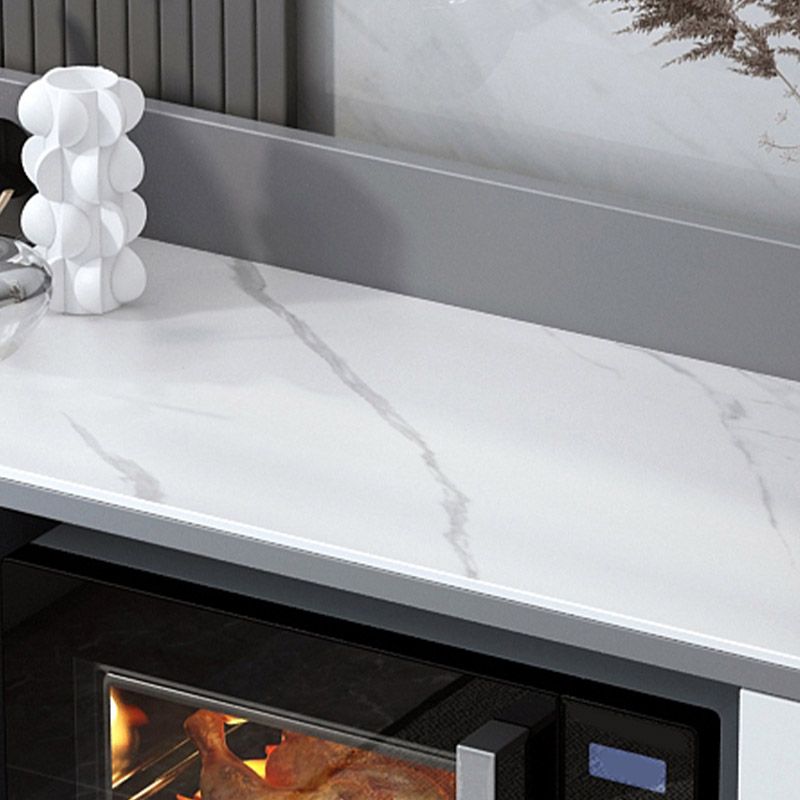 Stone Top Sideboard Modern Engineered Wood Side Board for Kitchen Use Clearhalo 'buffet_sideboard' 'Buffets & Sideboards' 'furn' 'furn_buffet_sideboard' 'Furniture' 'Kitchen & Dining Furniture' 1200x1200_fa6f8ee5-8da3-4b18-9393-92f5044309e9