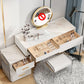 Hedendaagse make -up ijdelheid bureau leisteen top ijdelheid kleedtafel set