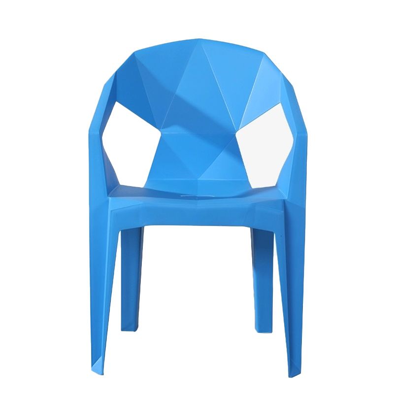 Modern Style Arm Chair Plastic Indoor Stackable Dining Chair Clearhalo 'Dining Chairs' 'Dining Tables & Seating' 'dining_chair' 'furn' 'furn_dining_chair' 'Furniture' 'furniture_dining_chair' 'Kitchen & Dining Furniture' 1200x1200_fa7203a2-f121-4cf5-ac97-735c93586620