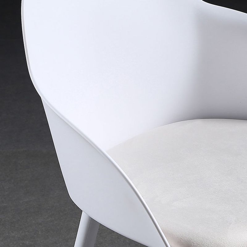 Contemporary Style Dining Chair Kitchen Arm Side Chair with Plastic Legs Clearhalo ' kitchen&dining_furn' 'Dining Chairs' 'Dining Tables & Seating' 'dining_chair' 'furn' 'furn_dining_chair' 'Furniture' 'furniture_dining_chair' 'Kitchen & Dining Furniture' 'kitchen' 1200x1200_fa722169-72b8-4a0f-9b52-421532e66bf3