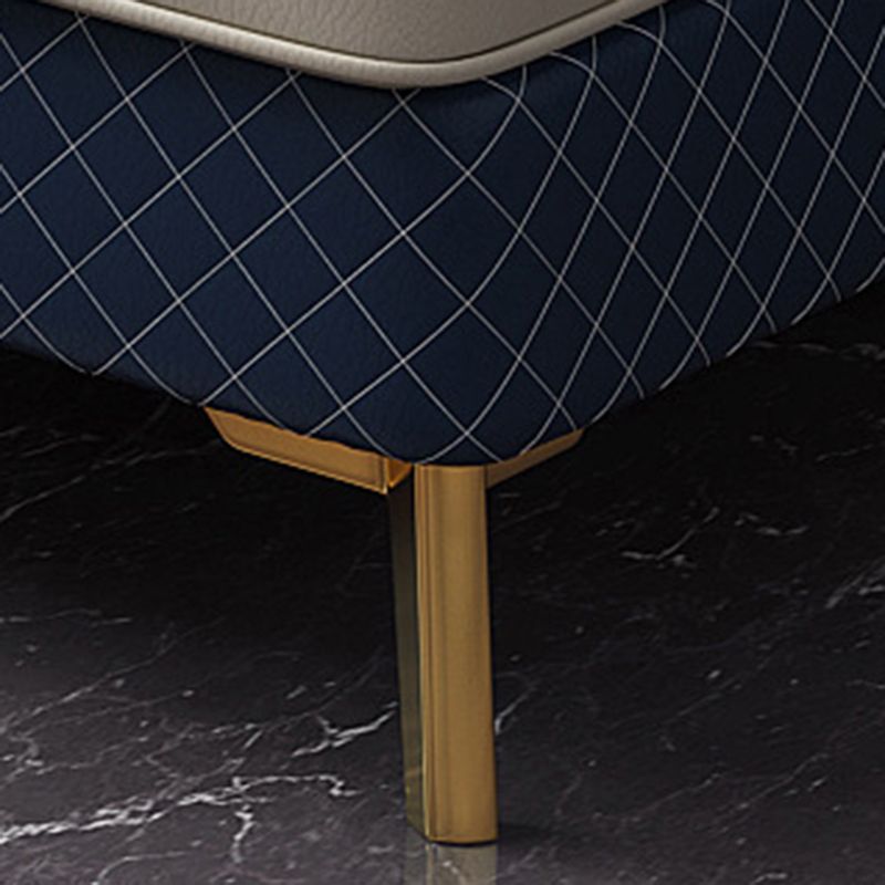 Faux en cuir luxueux canapé sectionnel du bras évasé tufté sectionnel