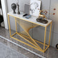 Marble Rectangle Console Table 1-shelf 31.5" Tall Accent Table