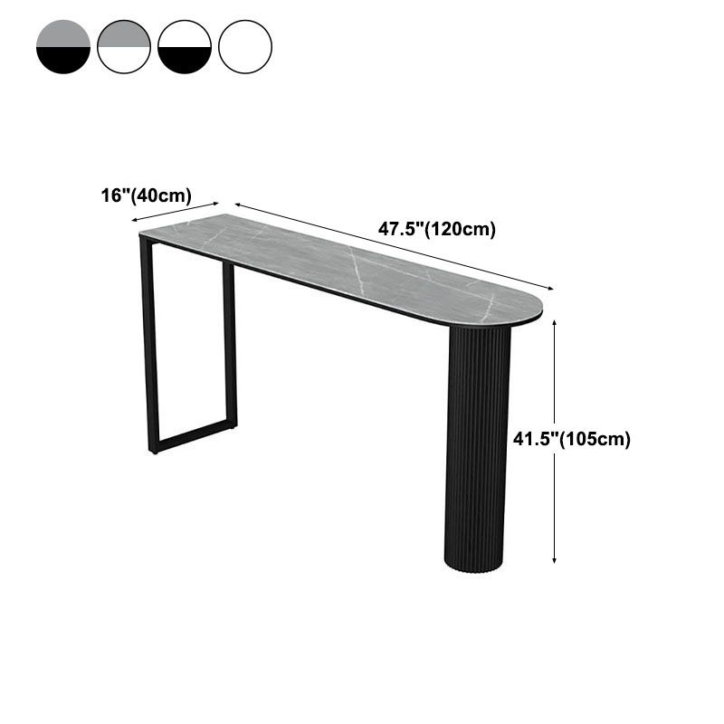 Glam Style Bar Table Metal Frame 42 Inch Height Table for Restaurant Clearhalo 'Bar Furniture' 'Bar Tables' 'bar_tables' 'furn' 'furn_bar_tables' 'Furniture' 'furniture_bar_tables' 'Kitchen & Dining Furniture' 'kitchen&dining_furn' 'kitchen' 1200x1200_fa74261e-1b21-473e-8f5a-fb42b19df456