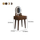 Scandinavian Wooden Make-up Vanity With Drawer in Brown for Bedroom Clearhalo 'Bedroom Furniture' 'furn' 'furn_makeup_vanities' 'Furniture' 'Makeup Vanities' 'makeup_vanities' 1200x1200_fa749bb5-3bda-4acb-bcc3-f135fc1624a2