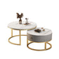 Slate Top Coffee Cocktail Table Frame Coffee or End Table with Drawe Clearhalo 'Coffee & Accent Tables' 'Coffee Tables' 'coffee_tables' 'furn' 'furn_coffee_tables' 'Furniture' 'Living Room Furniture' 1200x1200_fa74a7f9-4b30-4a2d-9656-d8b6aeca7cf2