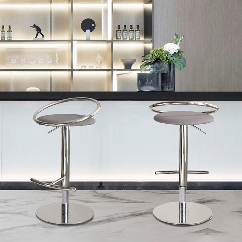 Sgabello da bar in pelle regolabile sgabello da banco posteriore per bristol con girevole