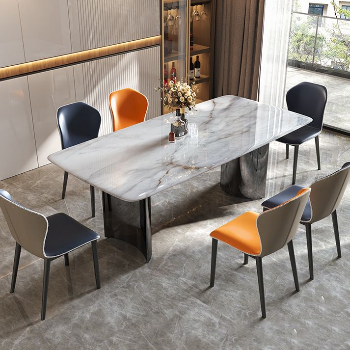 Pedestal Dining Room Table Rectangle Dinner Room Kitchen Table