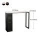 Marble Patio Bar Table with Rectangle Table Top Double Pedestal Table - 41.3" H Clearhalo 'Bar Furniture' 'Bar Tables' 'bar_tables' 'furn' 'furn_bar_tables' 'Furniture' 'furniture_bar_tables' 'Kitchen & Dining Furniture' 1200x1200_fa78bb7f-2e53-4902-8653-189235eda2dc
