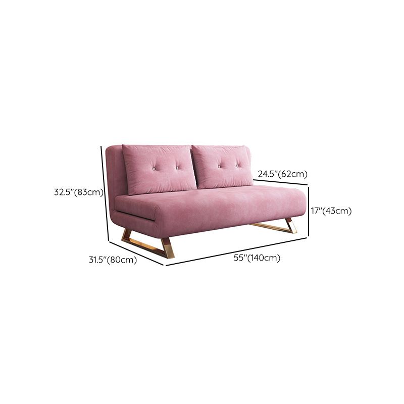 Armless Cushion Back Futon Foldable Pillow Included Sleeper Sofa Clearhalo 'furn' 'furn_futons' 'Furniture' 'Futons & Daybeds' 'Futons' 'Living Room Furniture' 1200x1200_fa78c470-84b5-407c-8a4b-70dce2db4ac5
