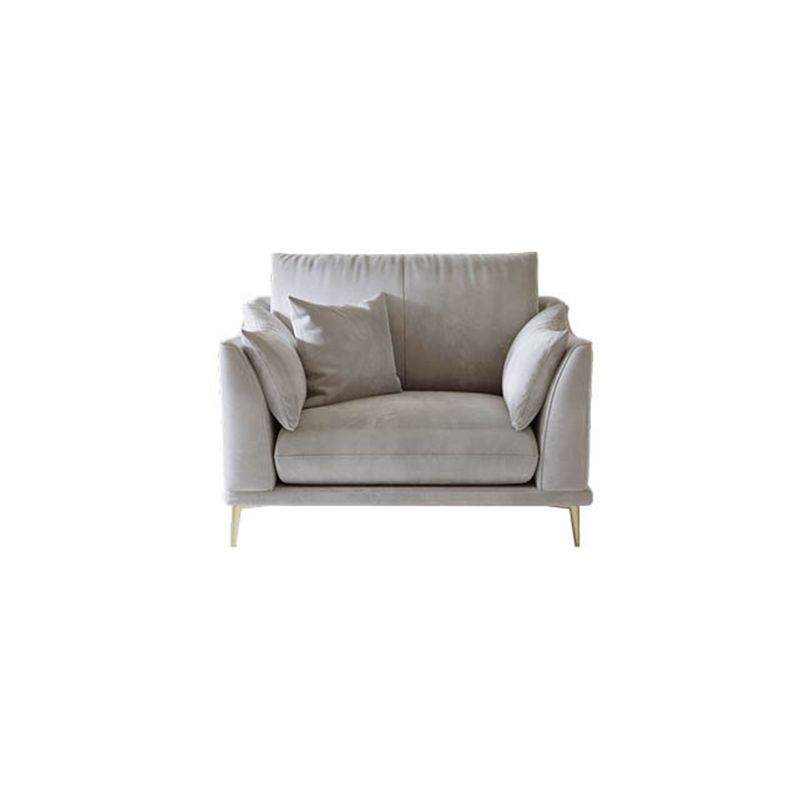 with Pillows Contemporary Sloped Arm Standard Settee Couch in Grey Clearhalo 'furn' 'furn_sofas' 'Furniture' 'Living Room Furniture' 'Sofa' 'sofas' 1200x1200_fa78ee22-00d9-40e1-96fc-5edd10988f81