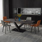 Metal Modern Rectangular Dining Table Sintered Stone Table for Dining Room Clearhalo ' dining_table' 'Dining Tables & Seating' 'Dining Tables' 'Furniture' 'furniture_dining_table' 'Kitchen & Dining Furniture' 'kitchen&dining_furn' 'kitchen' 'kitchen_dining_table' 1200x1200_fa797939-742e-47d4-8c73-ff6d7dcdce6a