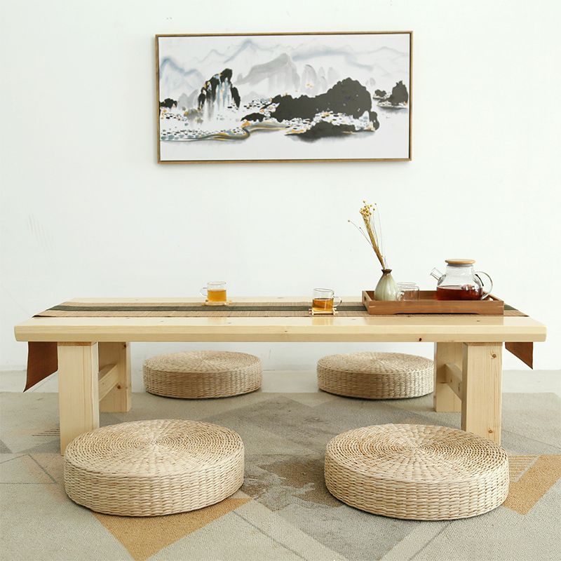 Zeitgenössischer Couchtisch aus Massivholz mit 4 Beinen, Kaffee- und Cocktailtisch
