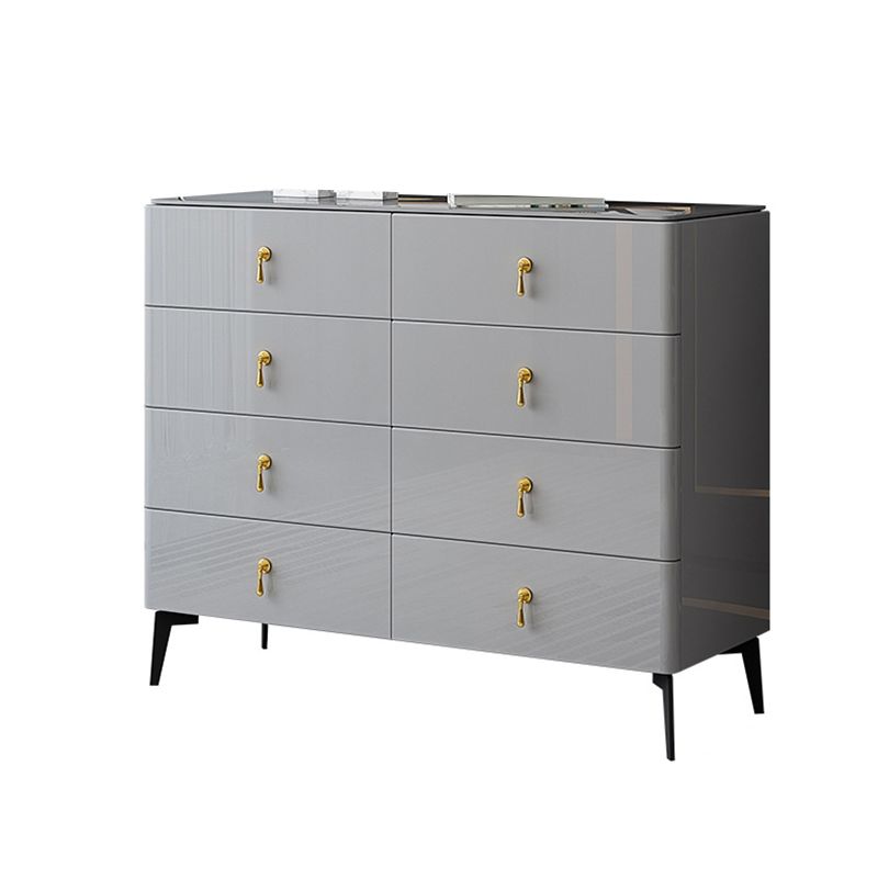 Contemporary 34.65'"/41.73" Tall Wooden Chest, Rectangle Accent Chest with Drawers Clearhalo 'Cabinets & Chests' 'cabinets_chests' 'furn' 'furn_cabinets_chests' 'Furniture' 'Living Room Furniture' 1200x1200_fa79d258-ff25-44b6-be73-390ea12446ea