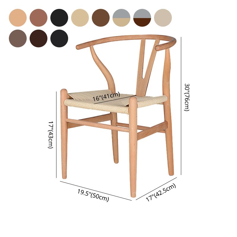 Contemporary Style Ash Wood Chair Dining Room Fork Bone Back Chairs Set Clearhalo ' kitchen&dining_furn' 'Dining Chairs' 'Dining Tables & Seating' 'dining_chair' 'furn' 'furn_dining_chair' 'Furniture' 'furniture_dining_chair' 'Kitchen & Dining Furniture' 'kitchen' 1200x1200_fa7bf4be-019c-4079-8a80-4809f163c38f