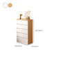 Contemporary White/Natural Chest with Wooden Drawers Rectangle Chest Clearhalo 'Cabinets & Chests' 'cabinets_chests' 'furn' 'furn_cabinets_chests' 'Furniture' 'Living Room Furniture' 1200x1200_fa7c09f2-010f-407c-9523-984086ea1606