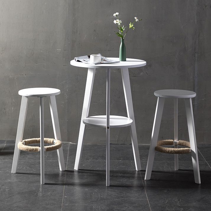 Contemporary Round Counter Table Wooden Counter Table for Restaurant Clearhalo 'Bar Furniture' 'Bar Tables' 'bar_tables' 'furn' 'furn_bar_tables' 'Furniture' 'furniture_bar_tables' 'Kitchen & Dining Furniture' 1200x1200_fa7d7396-11f4-4223-bcde-d81978df7fd2
