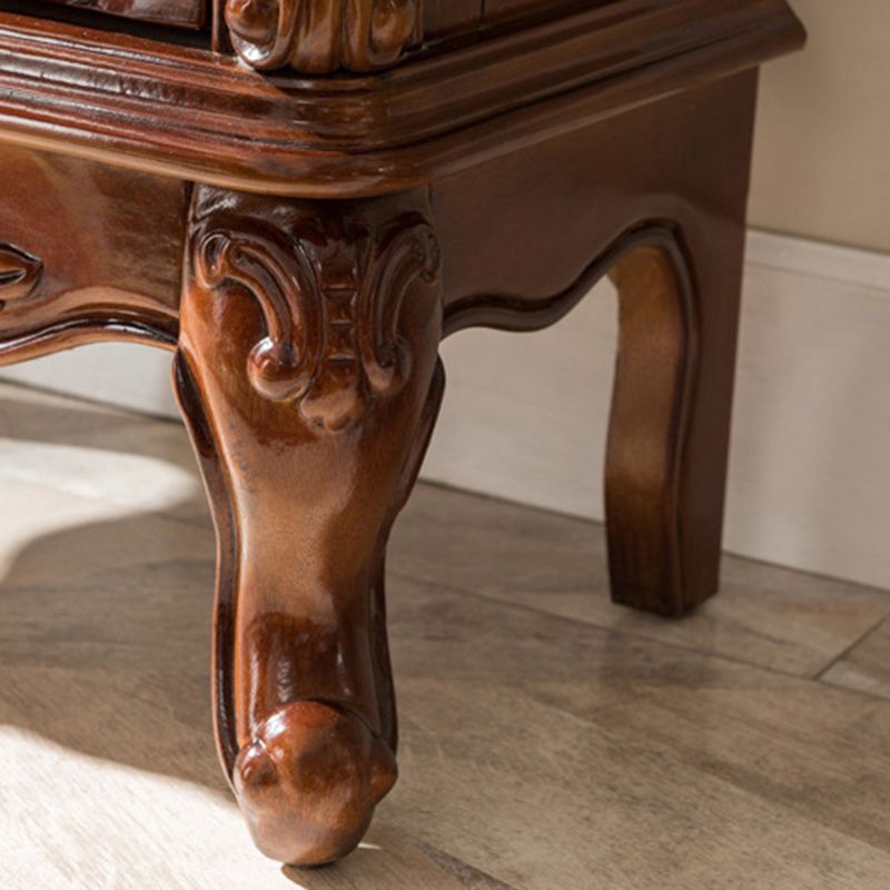 Traditional Glass Doors Curio Cabinet Birch Storage Cabinet for Home Clearhalo 'Display & China Cabinets' 'display_china_cabinets' 'furn' 'furn_display_china_cabinets' 'Furniture' 'Kitchen & Dining Furniture' 1200x1200_fa7e5509-81bf-4f19-bf40-ea17697eec1f