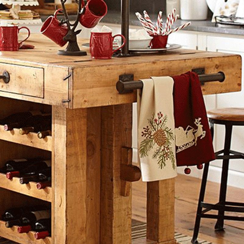 Modern Kitchen Island Table Dining Room Prep Table with Open Shelves Clearhalo 'furn' 'furn_kitchen_islands_carts' 'Furniture' 'Kitchen & Dining Furniture' 'Kitchen Islands & Carts' 'kitchen_islands_carts' 1200x1200_fa7f1fcb-a54b-420d-80fc-3c6d7fce9288