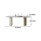 Glam Oval Standard Dining Table Sintered Stone White Dining Table for Kitchen Clearhalo ' dining_table' 'Dining Tables & Seating' 'Dining Tables' 'furn' 'furn_dining_table' 'Furniture' 'furniture_dining_table' 'Kitchen & Dining Furniture' 'kitchen&dining_furn' 'kitchen' 'kitchen_dining_table' 1200x1200_fa7f37f6-848a-4c3d-ac01-db40826f08c0