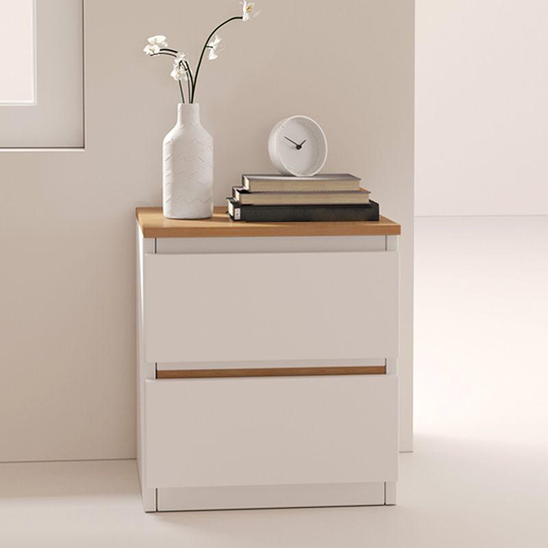 Modern White/Natural Chest with Wooden Drawers Rectangle Chest Clearhalo 'Cabinets & Chests' 'cabinets_chests' 'furn' 'furn_cabinets_chests' 'Furniture' 'Living Room Furniture' 1200x1200_fa7f621c-56b9-4fcc-9cc4-b2047e699c51