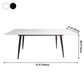 Rectangle Two-Color Dining Table Sintered Stone Table Industrial with 4 Legs Clearhalo ' dining_table' 'Dining Tables & Seating' 'Dining Tables' 'furn' 'furn_dining_table' 'Furniture' 'furniture_dining_table' 'Kitchen & Dining Furniture' 'kitchen&dining_furn' 'kitchen' 'kitchen_dining_table' 1200x1200_fa80b243-b0df-48c2-95ee-cb7709069f89