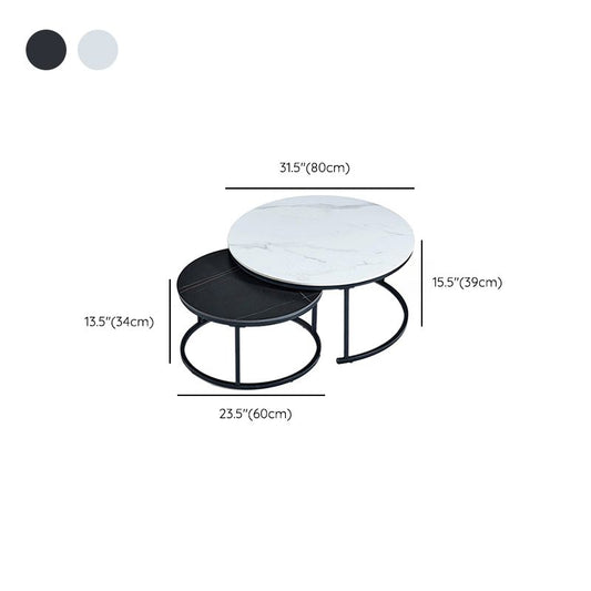 Minimalism Frame Cocktail Table Slate Top Coffee or End Table with Storage Drawers Clearhalo 'Coffee & Accent Tables' 'Coffee Tables' 'coffee_tables' 'furn' 'furn_coffee_tables' 'Furniture' 'Living Room Furniture' 1200x1200_fa80e2db-a81c-439f-84cd-aa3ce1fedd72