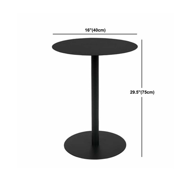Base de piédestal moderne médiéval Table d'appoint en métal rond / carré