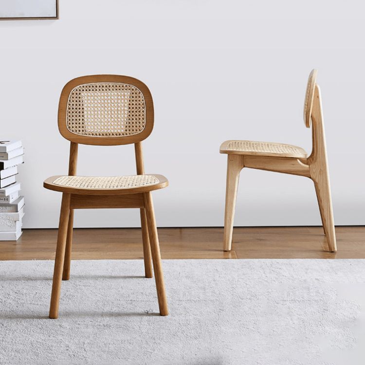 Modern Style Wood Chair Open Back Dining Side Chair for Dining Room 17"x15.7"x32" Clearhalo 'Dining Chairs' 'Dining Tables & Seating' 'dining_chair' 'furn' 'furn_dining_chair' 'Furniture' 'furniture_dining_chair' 'Kitchen & Dining Furniture' 1200x1200_fa82c6a3-d98f-4030-9b2b-93895cbd8bcc