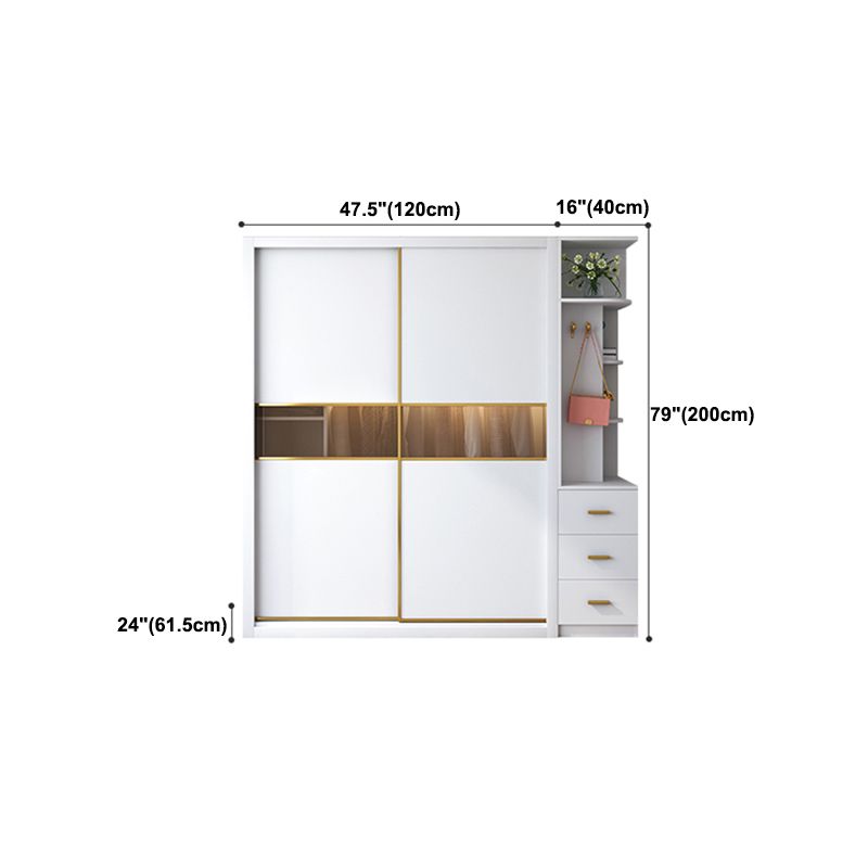 Armario corredizo con cajón Armario moderno