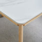 Rectangle Extendable Stone Dining Site Table Traditional Luxury Dinette Table with 4-foot Clearhalo ' dining_table' 'Dining Tables & Seating' 'Dining Tables' 'furn' 'furn_dining_table' 'Furniture' 'furniture_dining_table' 'Kitchen & Dining Furniture' 'kitchen&dining_furn' 'kitchen' 'kitchen_dining_table' 1200x1200_fa833695-f836-4810-b3d8-82f3d7dc021b