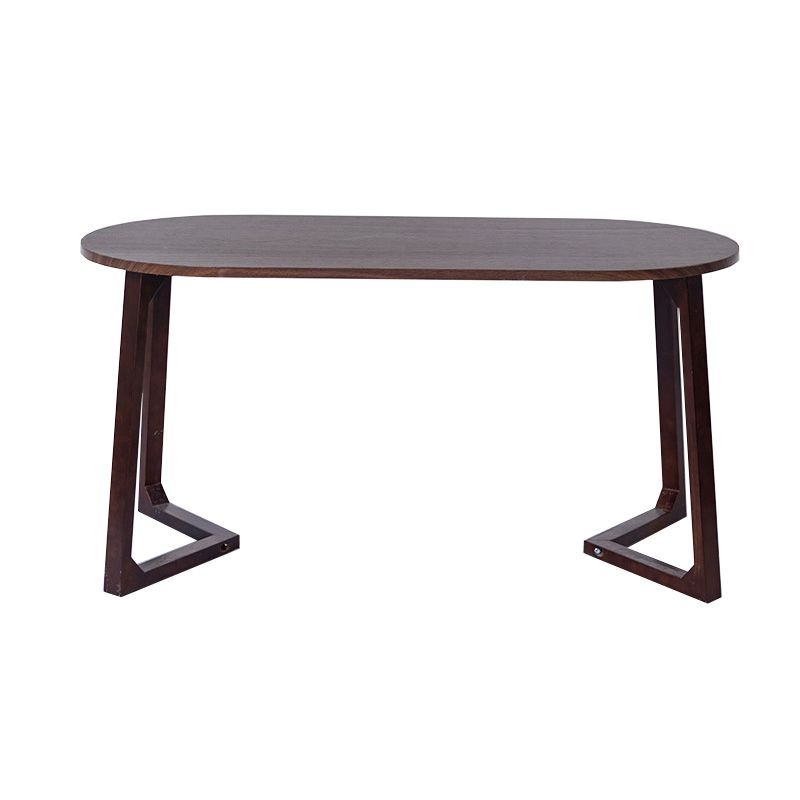 Sleigh Shaped Base Design Walnut/wood Rubber Wood Rectangular & Oval Coffee Table Clearhalo 'Coffee & Accent Tables' 'Coffee Tables' 'coffee_tables' 'furn' 'furn_coffee_tables' 'Furniture' 'furniture_coffee_tables' 'Living Room Furniture' 1200x1200_fa885d7b-eb87-4c31-907f-75c7daa45a85