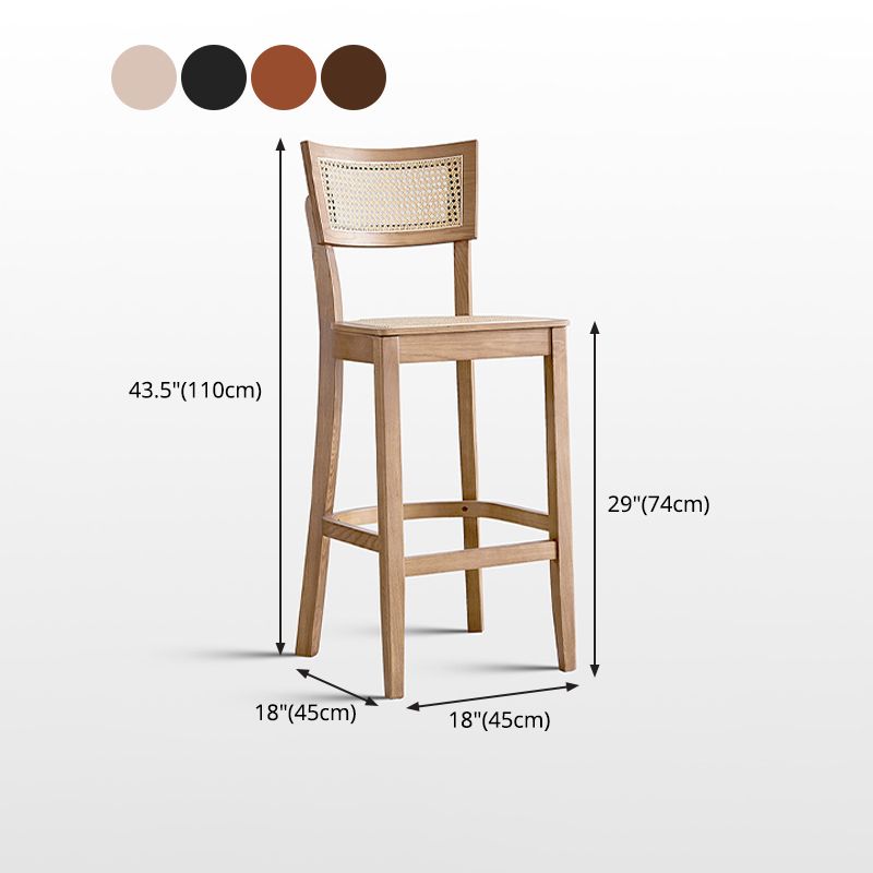 Contemporary Wood Kitchen Dining Room Stool Low Back Bar Armless Stool Clearhalo 'Bar Furniture' 'Bar Stools' 'bar_stools' 'furn' 'furn_bar_stools' 'Furniture' 'furniture_bar_stools' 'Kitchen & Dining Furniture' 1200x1200_fa8b9173-94bf-4f63-902d-daf07dcb41f6