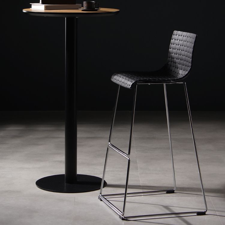 Tabouret de bar sans bras de tabouret de comptoir en plastique industriel pour le salon