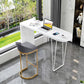 Solid Wood Bar Table Contemporary Bar Table with Sled Base in White Clearhalo 'Bar Furniture' 'Bar Tables' 'bar_tables' 'furn' 'furn_bar_tables' 'Furniture' 'furniture_bar_tables' 'Kitchen & Dining Furniture' 1200x1200_fa92cac1-874a-479c-b7dc-4f3930dd90c1