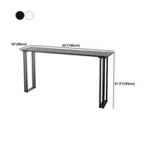 Tavolo da bar in stile industriale finto rettangolo di bistrot bar con base a slitta