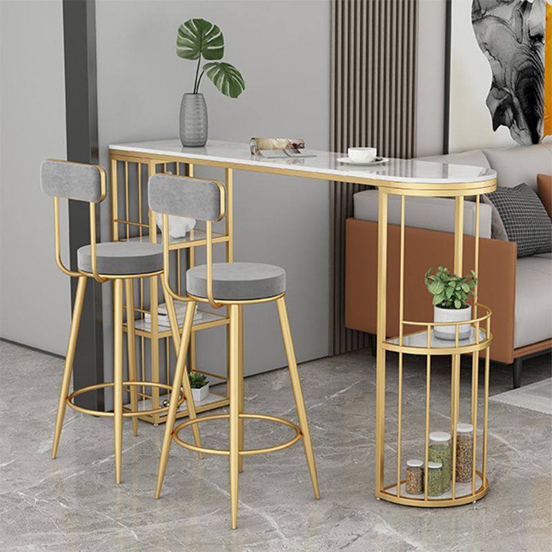 Modern 1/3 Pieces Bar Table Set Stone Counter Table with Stools for Dining Room Clearhalo 'Bar Furniture' 'furn' 'furn_home_bar_bar_sets' 'Furniture' 'Home Bars & Bar Sets' 'home_bar_bar_sets' 'Kitchen & Dining Furniture' 1200x1200_fa9351e5-a177-457f-9096-3152749a7406