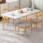 Minimalist Rectangle Shape Standard Dining Set MDF Kitchen Dining Set with 4 Legs Base Clearhalo 'Dining Room Sets' 'Dining Tables & Seating' 'dining_room_set' 'furn' 'furn_dining_room_set' 'Furniture' 'furniture_dining_room_set' 'Kitchen & Dining Furniture' 'kitchen&dining_furn' 'kitchen' 1200x1200_fa936e1d-8abf-4e67-8d40-3078fd65d067