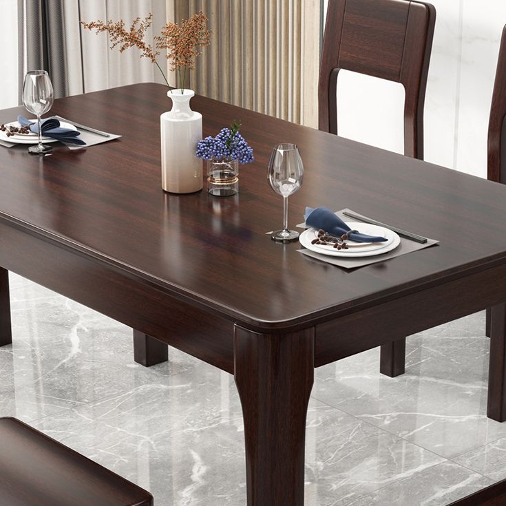 Industrial Standard Solid Wood Dining Table Rectangle Kitchen Dining Table with 4 Legs Base Clearhalo ' dining_table' 'Dining Tables & Seating' 'Dining Tables' 'furn' 'furn_dining_table' 'Furniture' 'furniture_dining_table' 'Kitchen & Dining Furniture' 'kitchen&dining_furn' 'kitchen' 'kitchen_dining_table' 1200x1200_fa952278-001b-4eed-84c3-90467e8cad6c