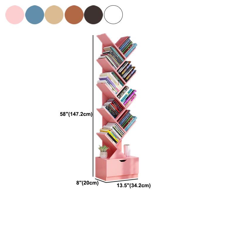 Modern Engineer Wood Bookshelf 7.87" Wide Office Shelf Bookcase Clearhalo 'Bookcases' 'furn' 'furn_bookcases' 'Furniture' 'Office Furniture' 1200x1200_fa966725-3cbe-4cfb-b0f9-639692c5dc60