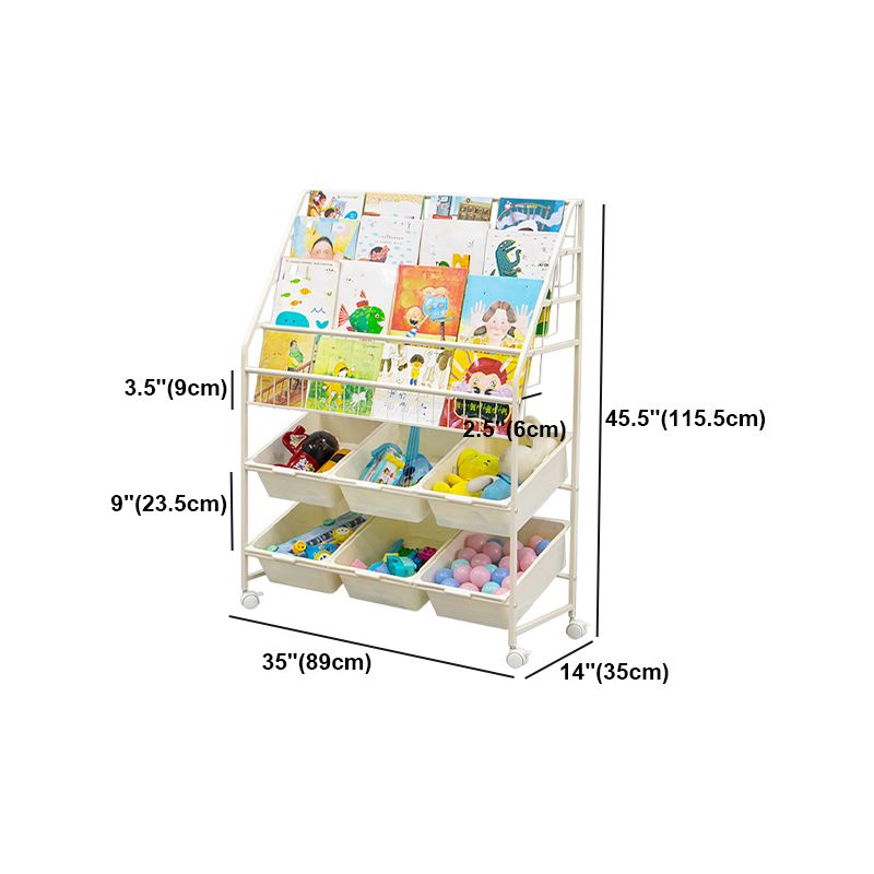 Contemporary Style Bookcase Open Back Bookshelf for Office and Home Clearhalo 'Bookcases' 'furn' 'furn_bookcases' 'Furniture' 'furniture_bookcases' 'Office Furniture' 1200x1200_fa97fd59-0c7a-46cc-960c-2048e72c2711