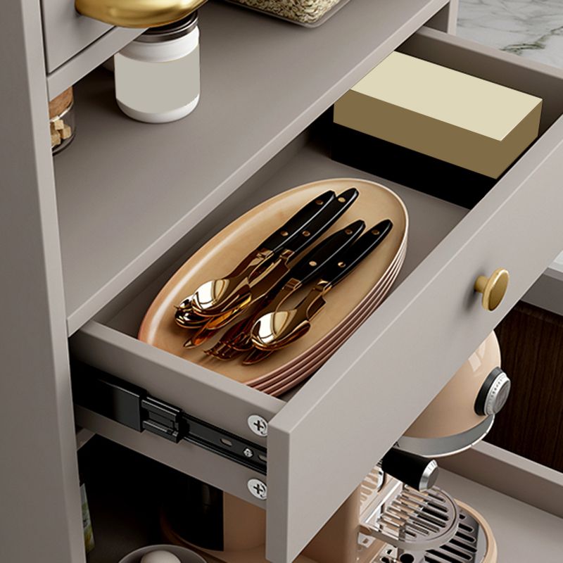 Wood Buffet Table Glam Sideboard Table with Cabinets and Drawers Clearhalo 'buffet_sideboard' 'Buffets & Sideboards' 'furn' 'furn_buffet_sideboard' 'Furniture' 'Kitchen & Dining Furniture' 1200x1200_fa990426-2db6-4cdd-8d53-0b44583439a3