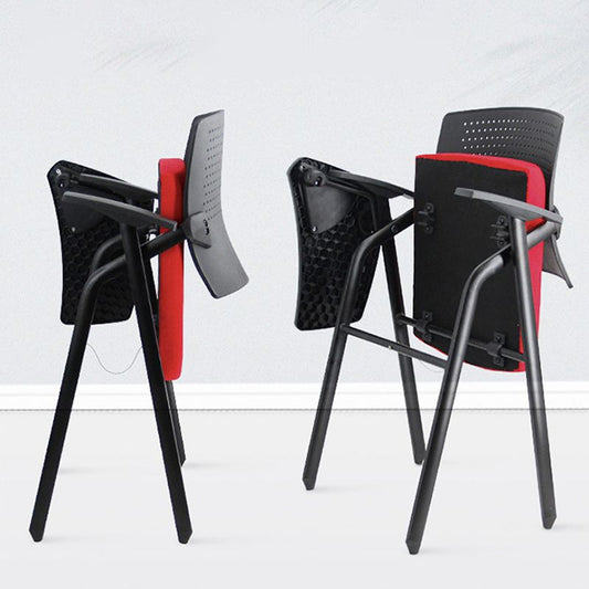 Silla de conferencia contemporánea silla de escritorio de marco de metal con brazo