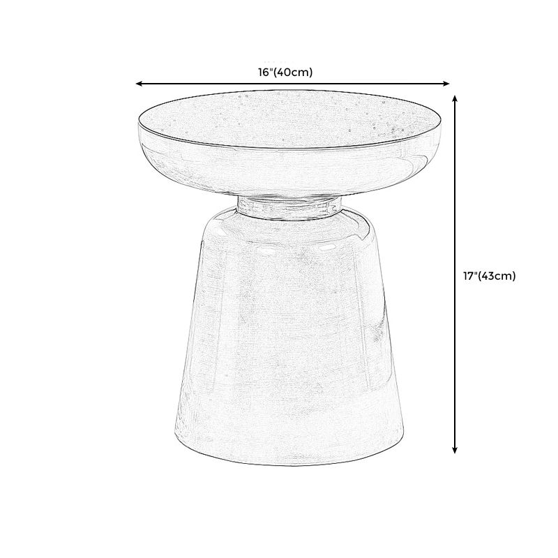 Modern Metal Round Side Table 43/60' Tall Pedestal End Table Clearhalo 'Coffee & Accent Tables' 'End & Side Tables' 'end_side_tables' 'furn' 'furn_end_side_tables' 'Furniture' 'Living Room Furniture' 1200x1200_fa9f2547-a0a5-4720-8ed8-f08a2a1e058e