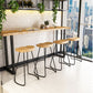 Solid Wood Bar Dining Table Traditional Luxury Rectangle Bar Table with Sled Base Clearhalo 'Bar Furniture' 'Bar Tables' 'bar_tables' 'Furniture' 'furniture_bar_tables' 'Kitchen & Dining Furniture' 1200x1200_faa02cf6-715c-4887-90f8-033b3ddd3606