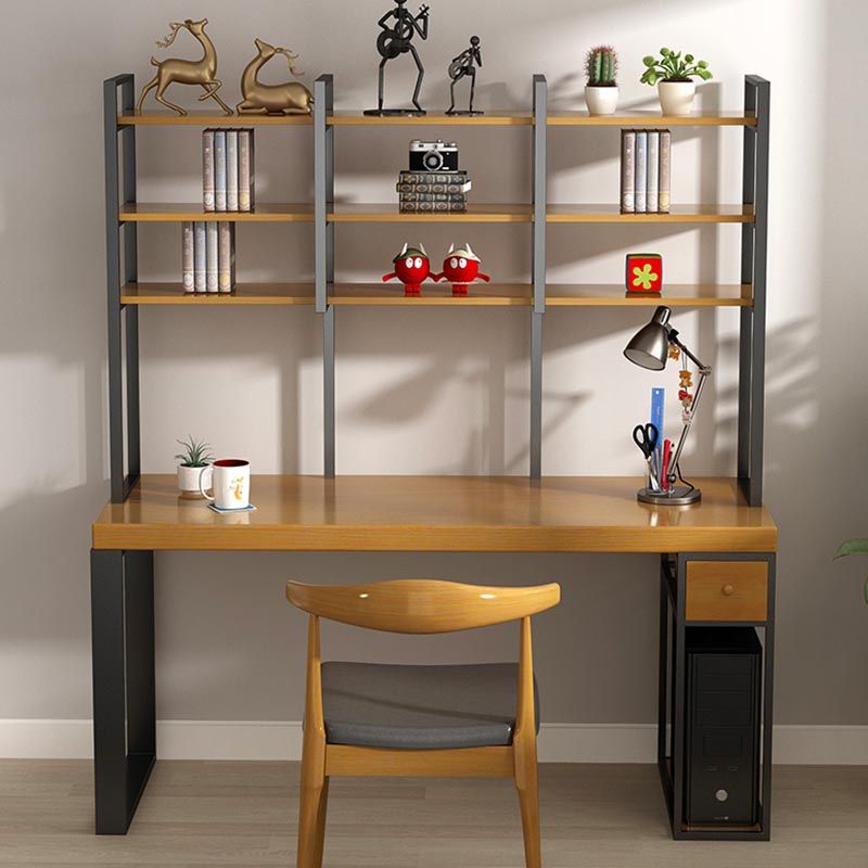 Escritorio de estilo moderno escritorio rectangular escritorio de oficina de trine de madera maciza para hogar