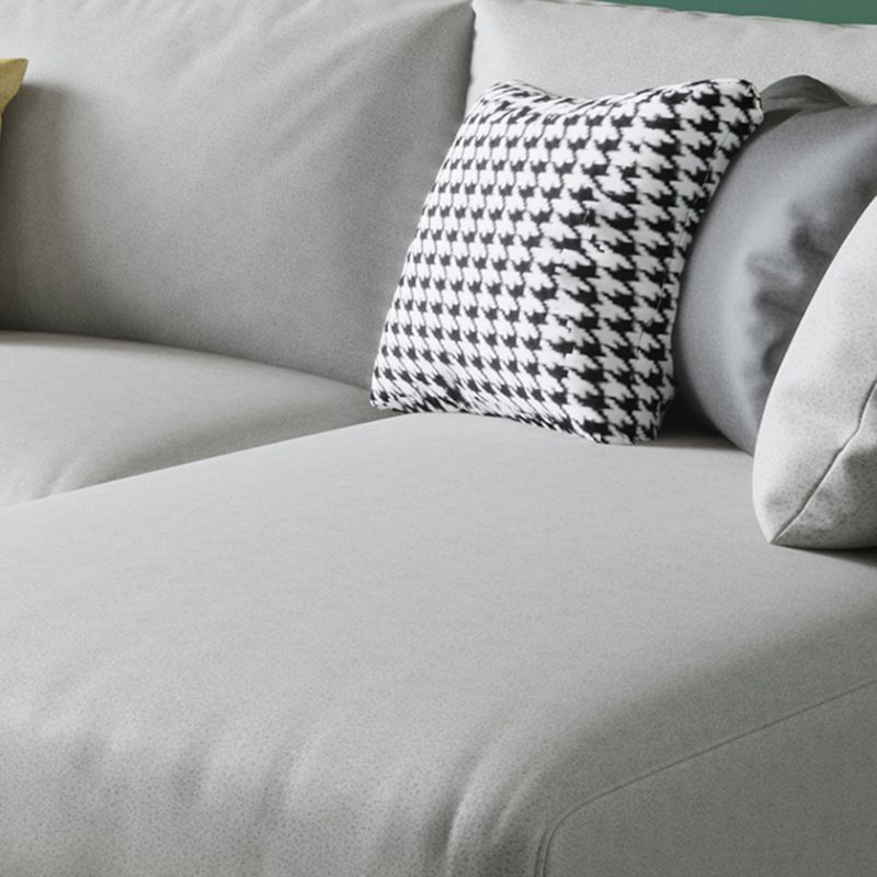 Faux Leather Stain-Resistant Pillowed Back Cushions Sectionals Sofa for Three People Clearhalo 'furn' 'furn_sectionals' 'Furniture' 'furniture_sectionals' 'Living Room Furniture' 'Sectionals' 1200x1200_faa3f650-3ac0-402e-9e2f-77c22d60da58