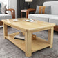 Contemporary Solid Wood Coffee Table Rectangle 4 Legs Coffee Cocktail Table Clearhalo 'Coffee & Accent Tables' 'Coffee Tables' 'coffee_tables' 'furn' 'furn_coffee_tables' 'Furniture' 'Living Room Furniture' 1200x1200_faa47131-6361-4722-a767-6afe199a4b3f