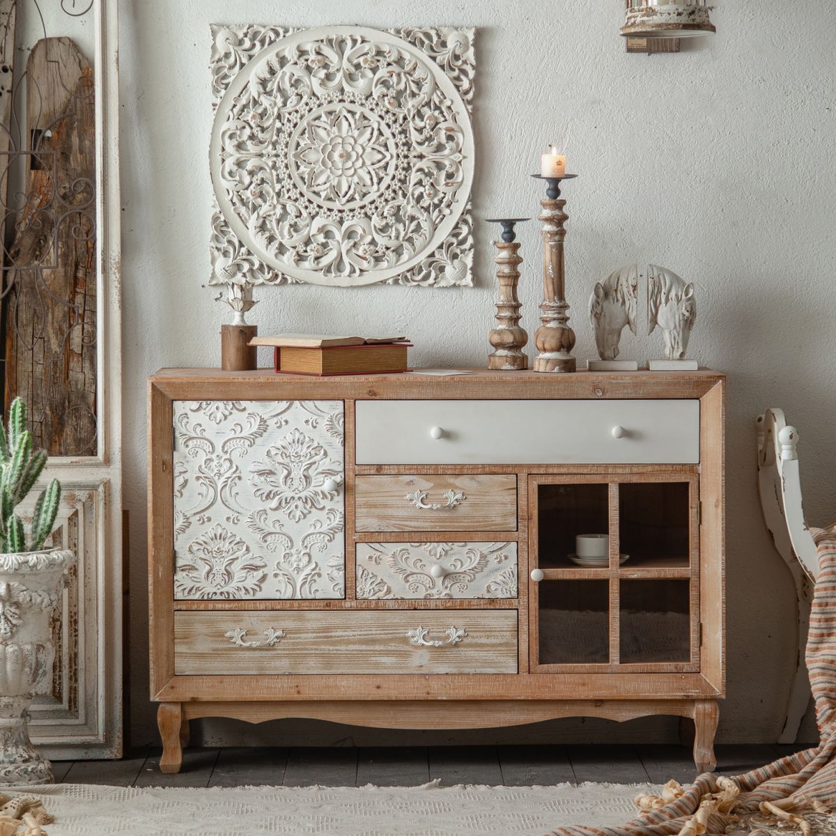 Industrial Espresso Accent Cabinet with Drawer Chest with Doors Clearhalo 'Cabinets & Chests' 'cabinets_chests' 'furn' 'furn_cabinets_chests' 'Furniture' 'Living Room Furniture' 1200x1200_faa65771-849d-47a2-a011-6f9c45198964