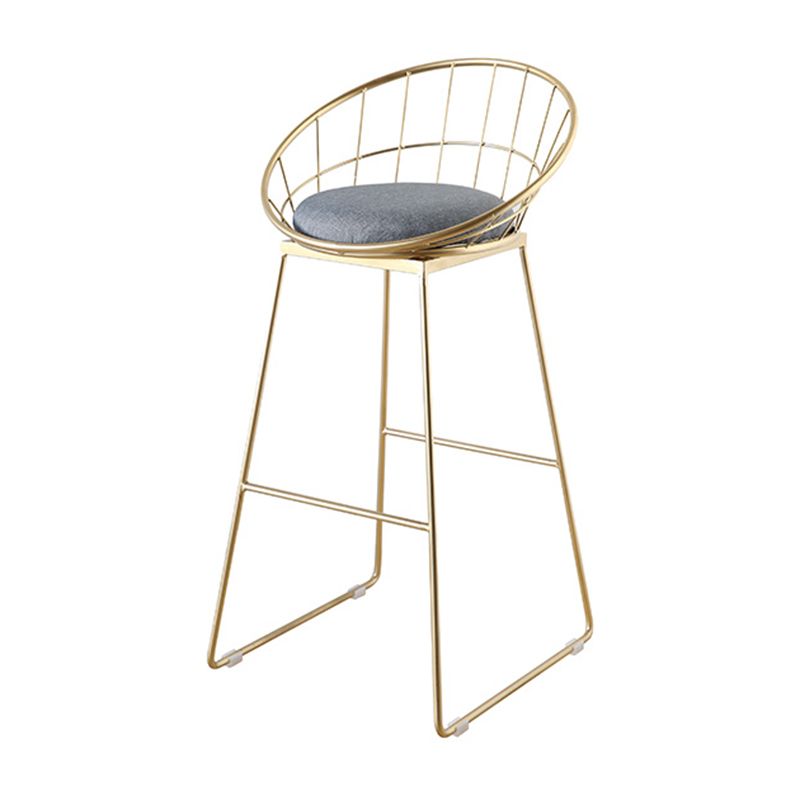 Scandinavian Upholstered Counter Chairs Bucket Barstools with Metal Legs for Home Clearhalo 'Bar Furniture' 'Bar Stools' 'bar_stools' 'furn' 'furn_bar_stools' 'Furniture' 'furniture_bar_stools' 'Kitchen & Dining Furniture' 1200x1200_faa7feb2-9898-4f28-bf8f-75b4821b4f03