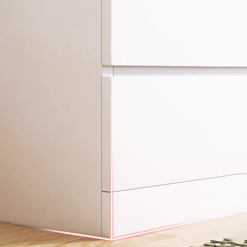 Gabinete lateral de cofre de acento de madera de estilo contemporáneo con cajones